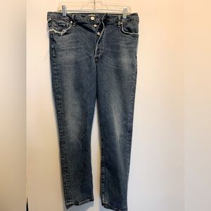 Citizens of Humanity boyfriend cut button fly light blue jeans, like new